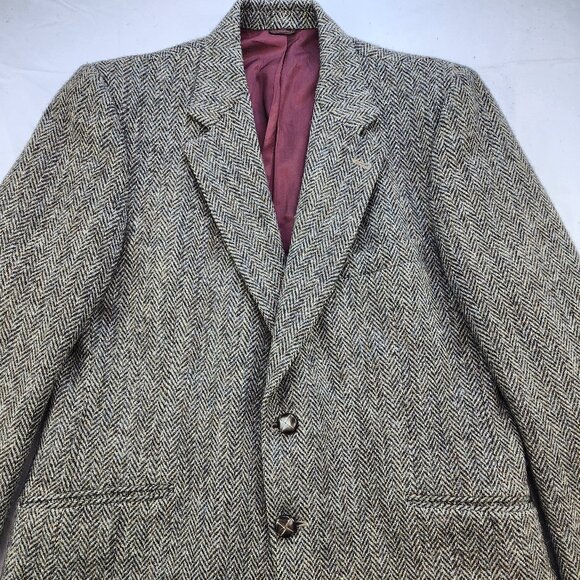 Harris Tweed Blazer Suit Jacket (44 R) - Picture 6 of 10